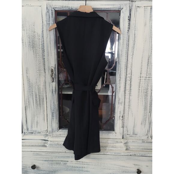 NWT Anthropologie Sleeveless Vest Black Mini Dress - Large - Picture 6 of 6